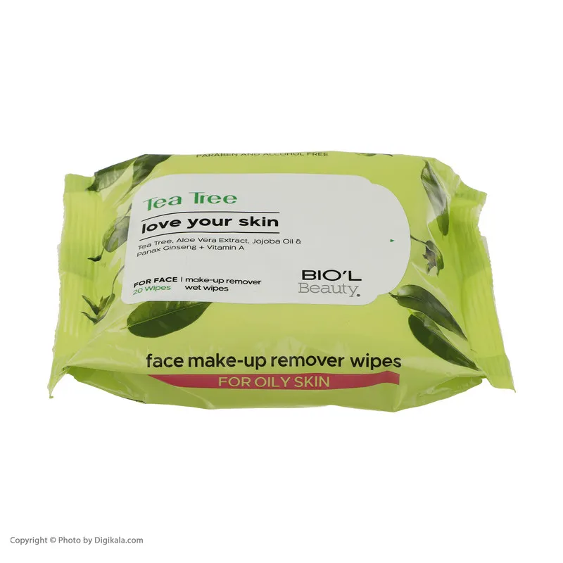 دستمال مرطوب بیول مدل Tea Tree بسته 20 عددی - تصویر 5