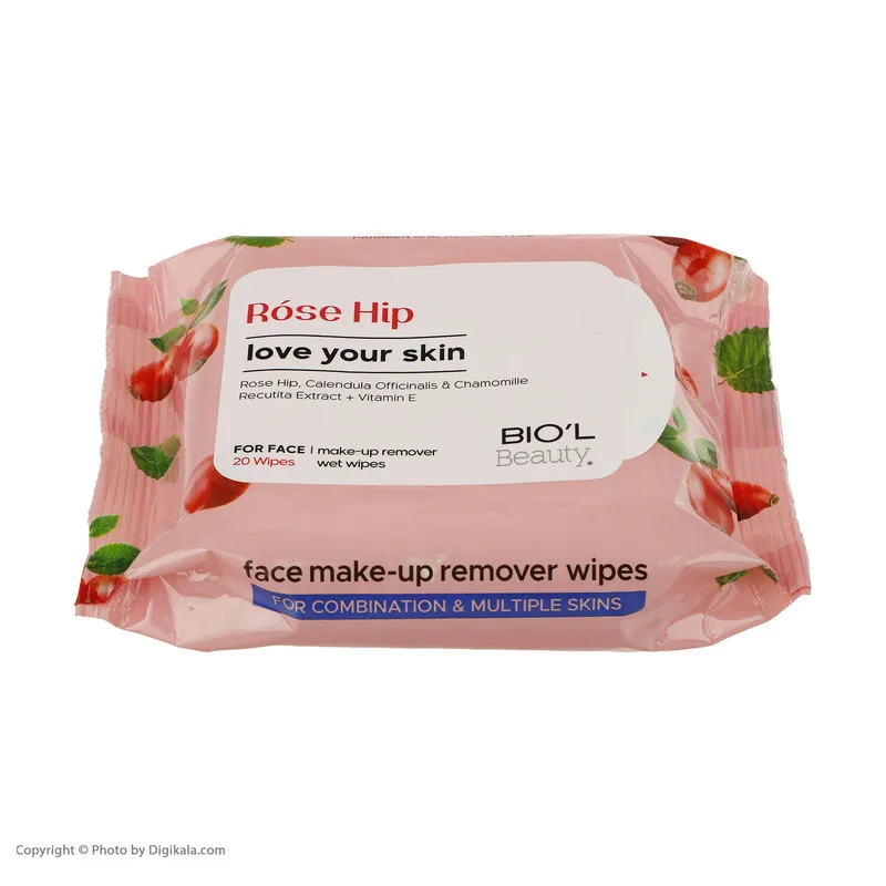 دستمال مرطوب بیول مدل Rose Hip بسته 20 عددی - تصویر 2