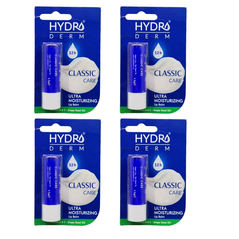 بالم لب هیدرودرم مدل CLASSIC CARE مجموعه 4 عددی