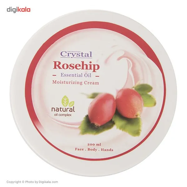 کرم مرطوب کننده کریستال مدل Rosehip حجم 200 میلی لیتر - تصویر 3