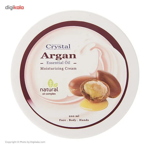 کرم مرطوب کننده کریستال مدل Argan حجم 200 میلی لیتر - تصویر 3