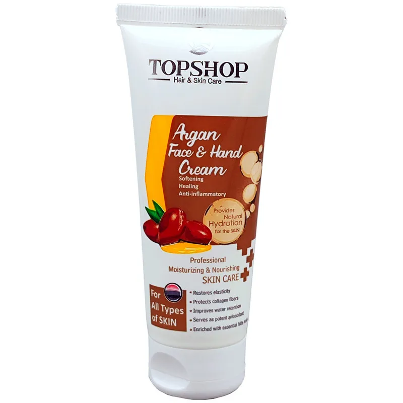کرم مرطوب کننده دست و صورت تاپ شاپ مدل آرگان مناسب برای انواع پوست حجم 75 میلی لیتر - تصویر 2
