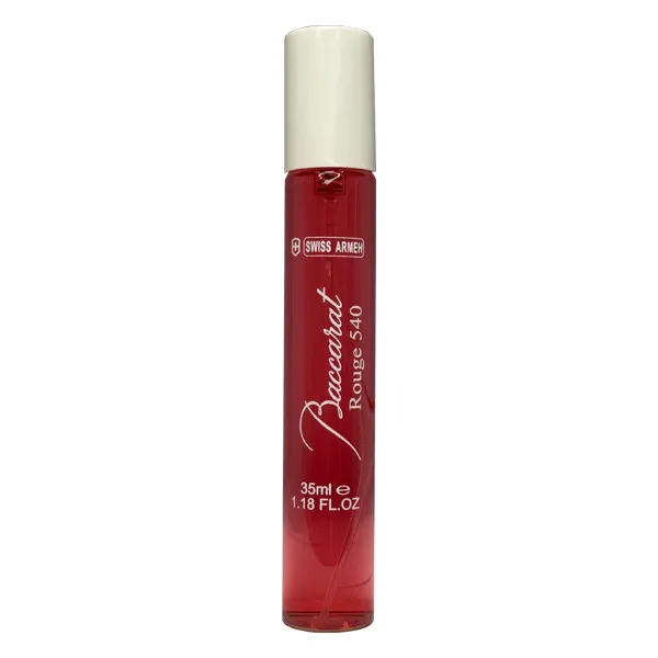 عطر جیبی زنانه سوئیس آرمه مدل Baccarat ROUGE با رایحه شیرین و گرم و تند حجم ۳۵ میلیلیتر