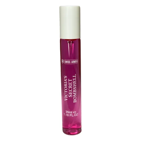 عطر جیبی زنانه سوئیس آرمه مدل VICTORIA'S SECRET BOMBSHELL با رایحه معتدل و شیرین حجم ۳۵ میلیلیتر