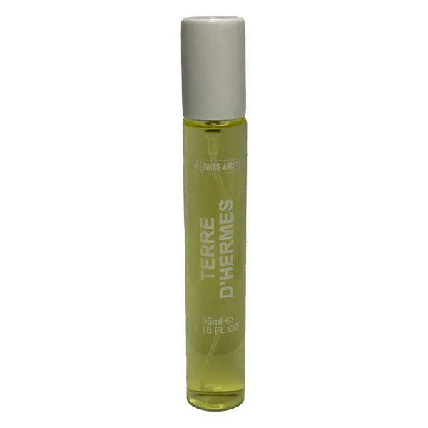 عطر جیبی مردانه سوئیس آرمه مدل TERRE DHERMES با رایحه تند و تلخ حجم 35 میلیلیتر