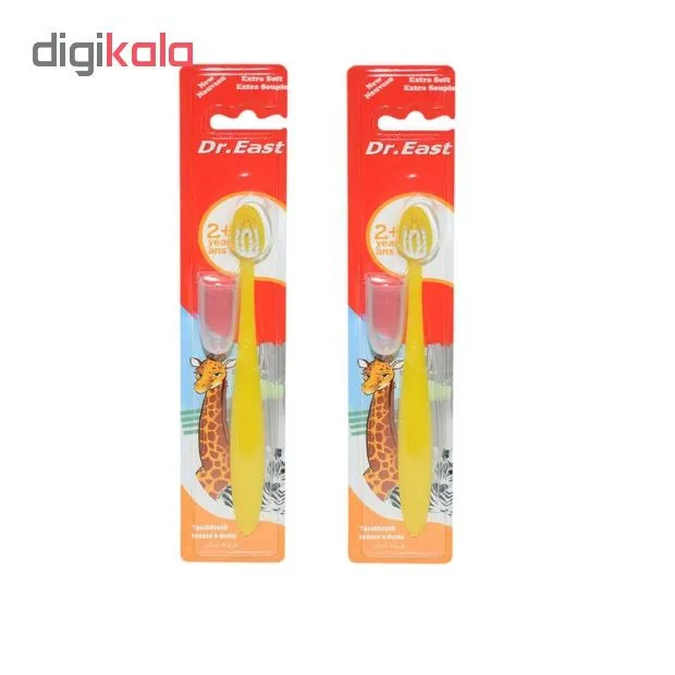 مسواک دکتر ایست مدل Colgate با برس نرم مجموعه 2 عددی - تصویر 2