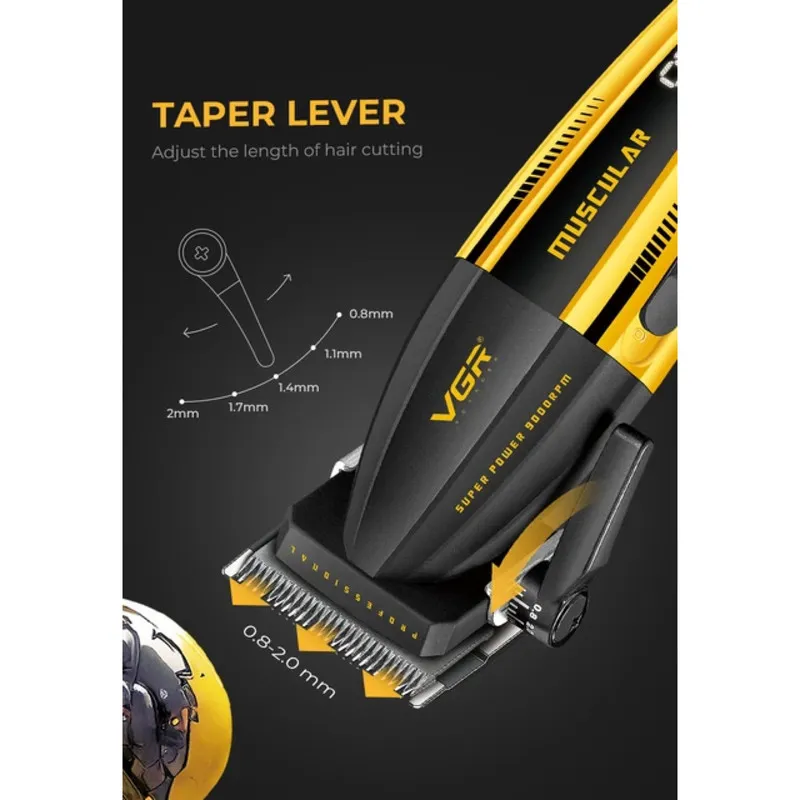 ماشین اصلاح موی سر و صورت شارژی وی جی ار مدل V-285 - تصویر 3