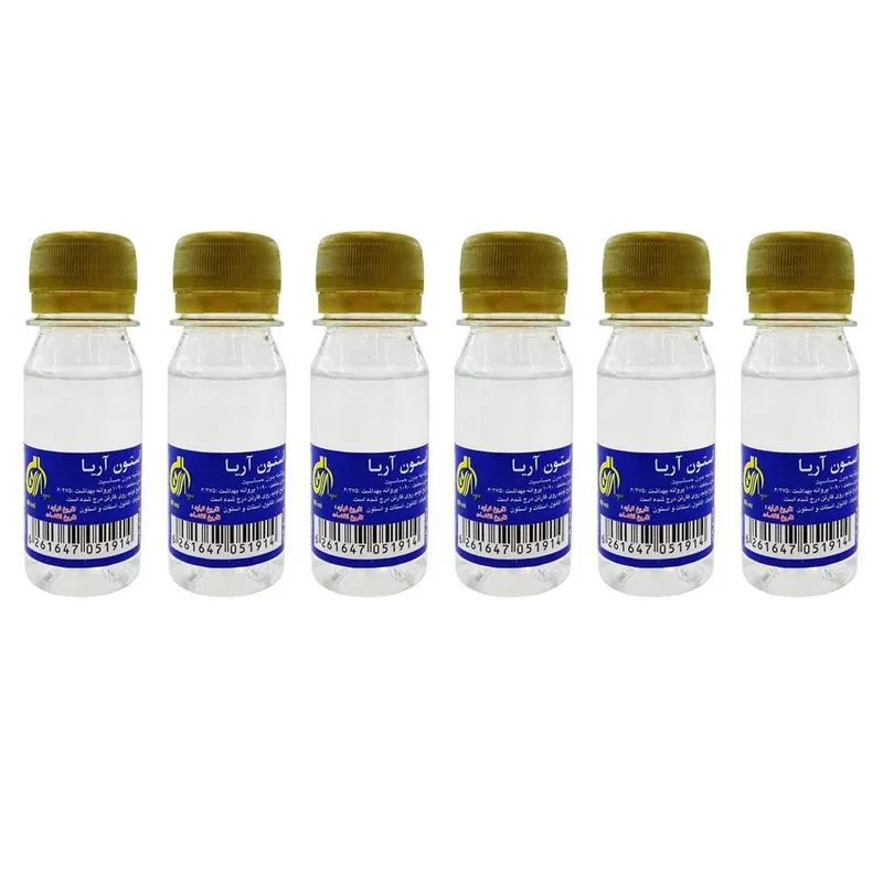 استون لاک پاک کن آریا کد R6 حجم 60 میلی لیتر بسته 6 عددی