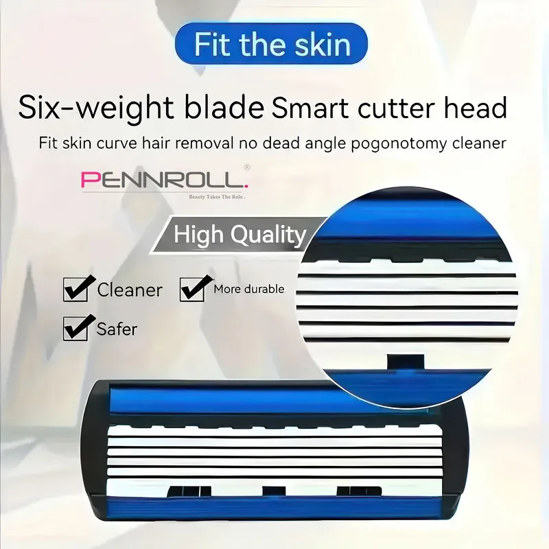 تیغ یدک پنرول مدل PRCL - Razor Refills 6 X3 بسته 3 عددی - تصویر 3