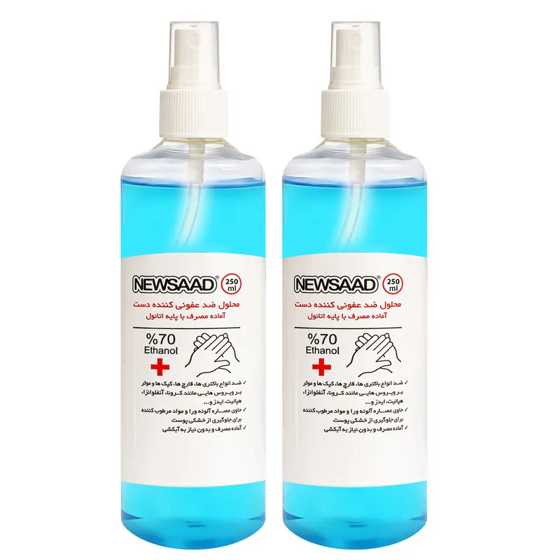 محلول ضدعفونی کننده نیوساد مدل Antiseptic حجم 250 میلی لیتر مجموعه 2 عددی
