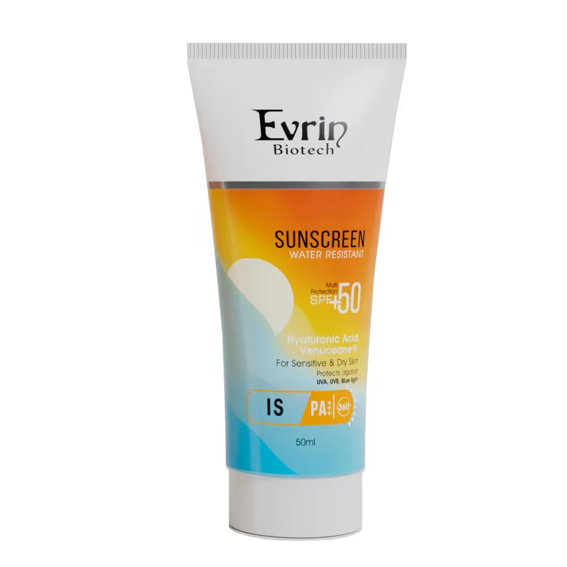 کرم ضد آفتاب بیرنگ صورت اورین بیوتک SPF 50 مدل Venuceane محافظ UVA ،UVB و PA+++،آبرسان و ضد پیری مناسب پوستهای خشک و حساس حجم 50 میلیلیتر