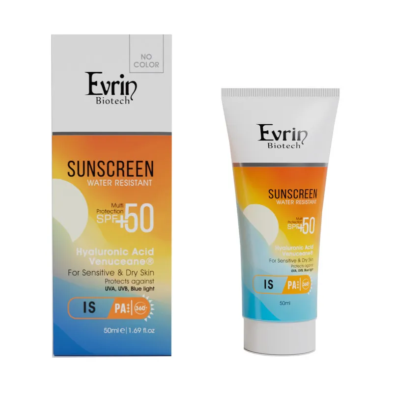 کرم ضد آفتاب بیرنگ صورت اورین بیوتک SPF 50 مدل Venuceane محافظ UVA ،UVB و PA+++،آبرسان و ضد پیری مناسب پوستهای خشک و حساس حجم 50 میلیلیتر - تصویر 2