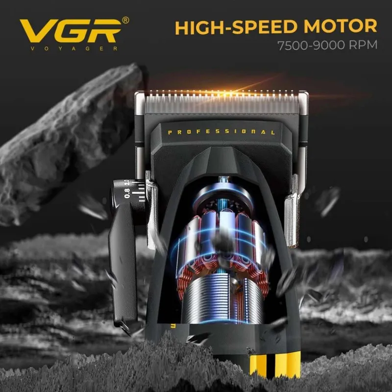 ماشین اصلاح موی سر و صورت شارژی وی جی ار مدل V-285 - تصویر 5