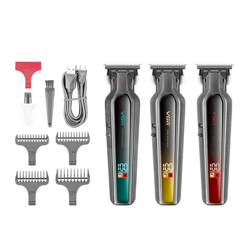 ماشین اصلاح موی سر و صورت شارژی وی جی ار مدل V-930 - تصویر 3