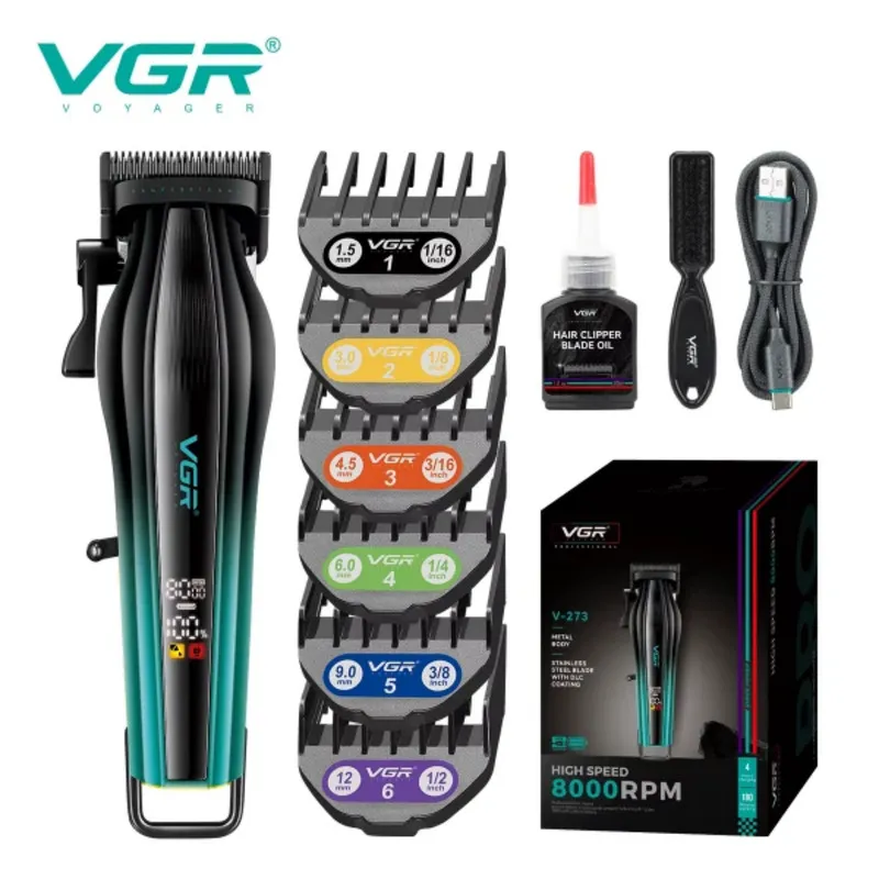 ماشین اصلاح موی سر و صورت شارژی وی جی ار مدل V-273 - تصویر 3