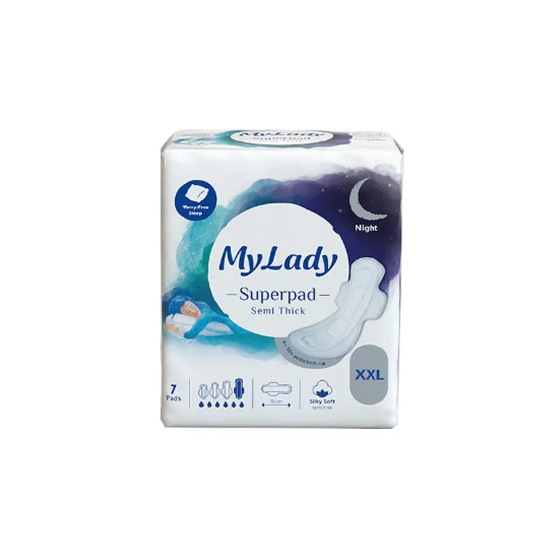 نوار بهداشتی مای لیدی مدل Superpad silky سایز خیلی خیلی بزرگ (XXL) سه بسته 7 عددی - تصویر 2