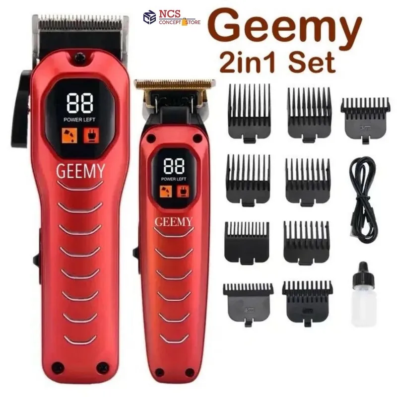ماشین اصلاح موی سر و صورت شارژی جیمی مدل 8046 مجموعه 2 عددی - تصویر 2