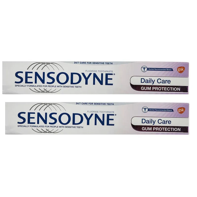 خمیر دندان سنسوداین سری Daily Care مدل Gum Protection حجم 75 میلی لیتر مجموعه 2 عددی