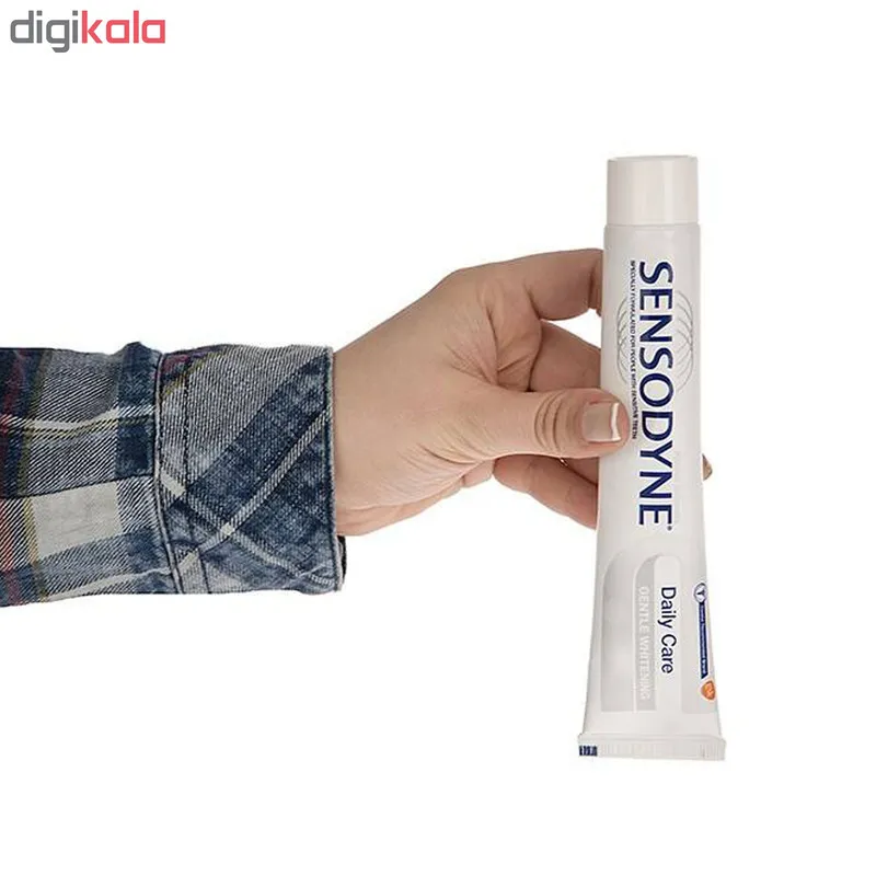 خمیر دندان سنسوداین سری Daily Care مدل Gentle Whitening حجم 75 میلی لیتر مجموعه 2 عددی - تصویر 3