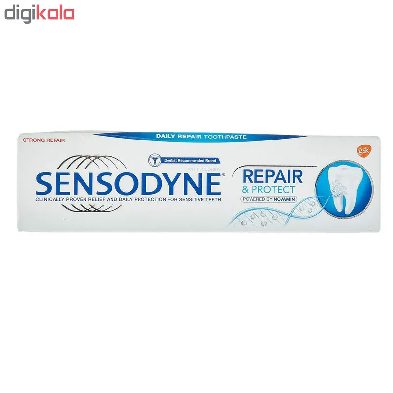خمیر دندان سنسوداین مدل Repair & Protect حجم 75 میلی لیتر مجموعه 2 عددی - تصویر 3