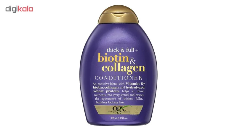شامپو مو او جی ایکس مدل Biotin & Collagen حجم 385 میلی لیتر - تصویر 2