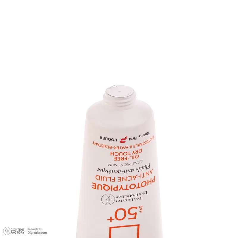 فلوئید ضد آفتاب بدون رنگ درماتیپیک مدل anti acne محافظ UVA،UVB مناسب برای انواع پوست حجم 40 میلی لیتر - تصویر 2