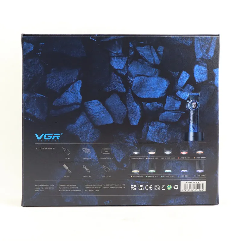 ماشین اصلاح موی سر و صورت شارژی وی جی ار مدل V-001 - تصویر 4