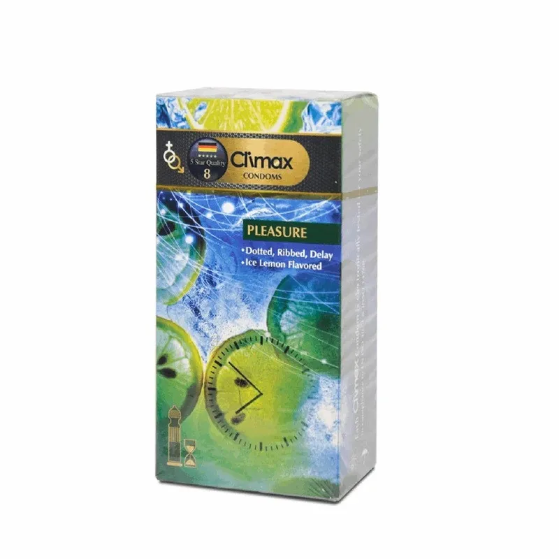 کاندوم خاردار و تاخیری کلایمکس مدل Pleasure 8 شش بسته 12 عددی - تصویر 2