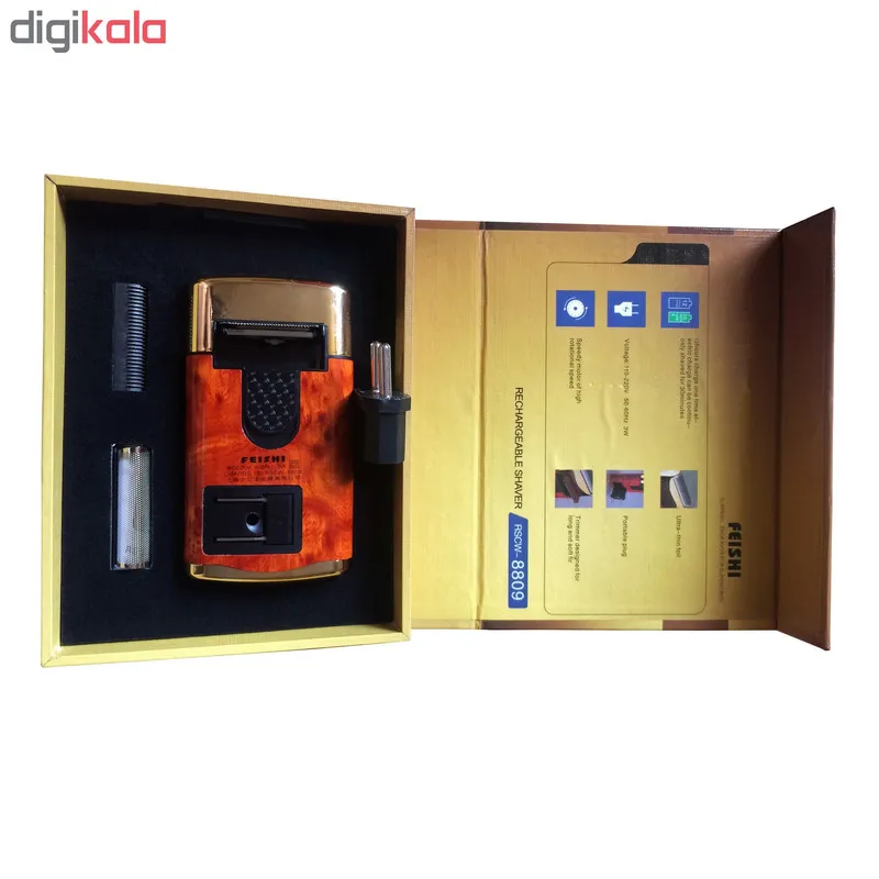 ماشین اصلاح موی صورت فیشی مدل RSCW-8809 - تصویر 3