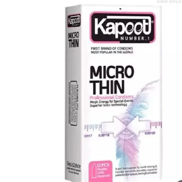 کاندوم خاردار کاپوت مدل Big Dot بسته 10 عددی به همراه کاندوم روان کننده کاپوت مدل MicroThin بسته 12 عددی - تصویر 2