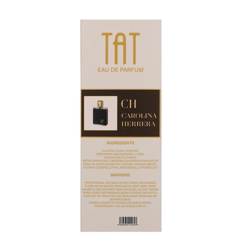 عطر جیبی مردانه تات مدل CH با رایحه تند و گرم حجم 25 میلی لیتر - تصویر 2