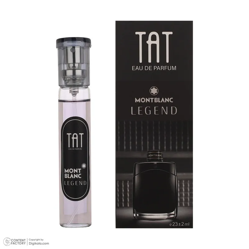 عطر جیبی مردانه تات مدل مون بلان لجند Legend Montblanc با رایحه خنک حجم 25 میلیلیتر - تصویر 2