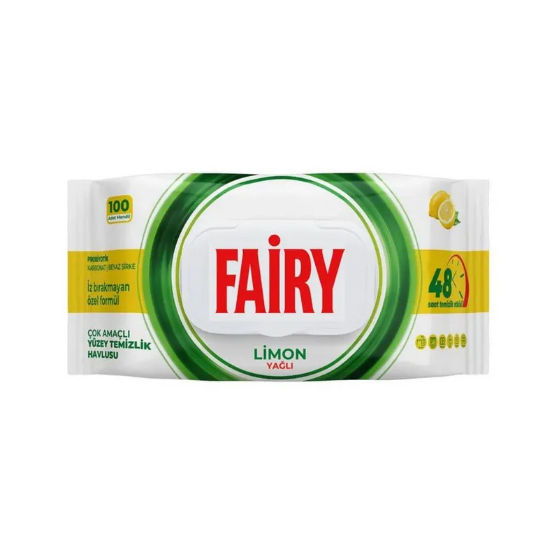 دستمال مرطوب فیری مدل Limon بسته 100 عددی - تصویر 2