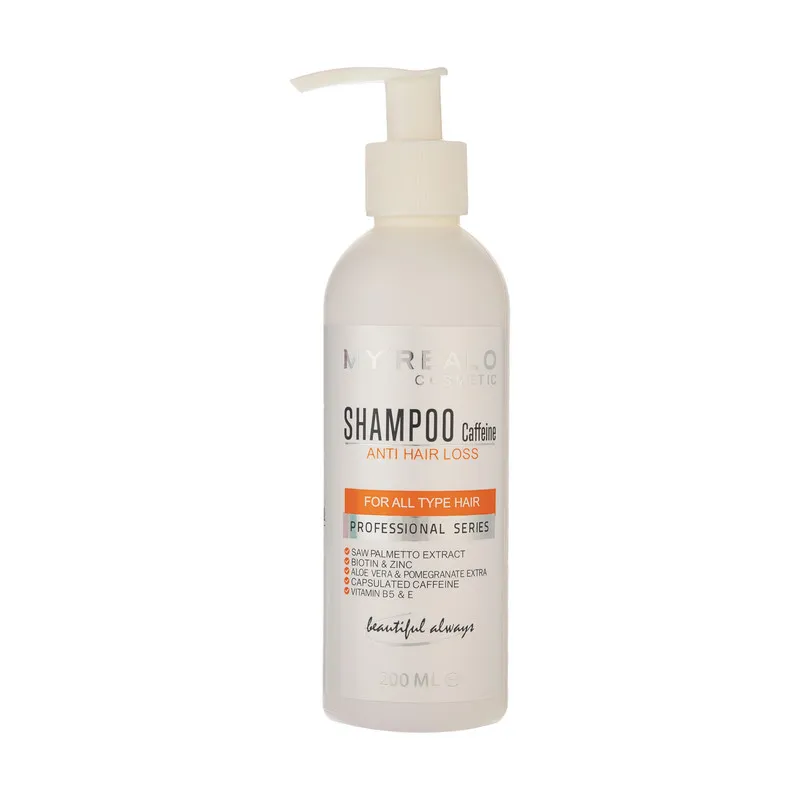 شامپو کافئین مای رئال اُ مدل Anti Hair lose حجم 200 میلی لیتر
