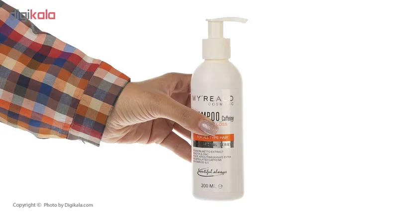 شامپو کافئین مای رئال اُ مدل Anti Hair lose حجم 200 میلی لیتر - تصویر 2