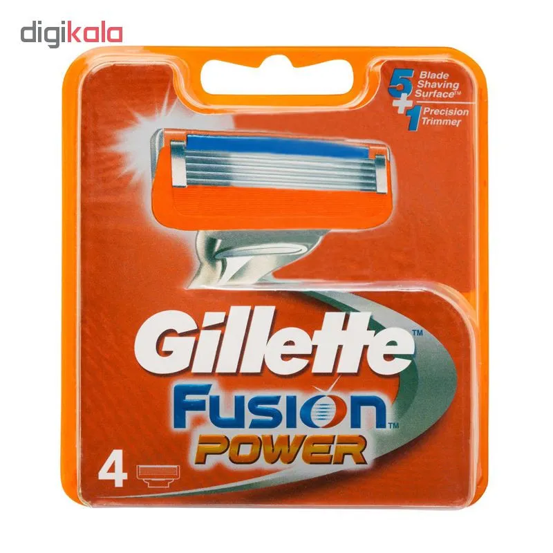 تیغ یدک ژیلت مدل Fusion Power بسته 4 عددی - تصویر 2