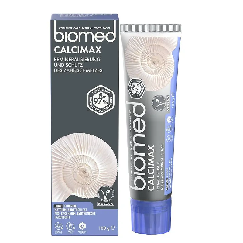 خمیر دندان سفید کننده بیومد مدل calcimax وزن 100 گرم - تصویر 2