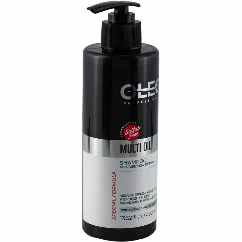 شامپو و نرم کننده مو اولگ مدل PROFESSIONAL MULTI OIL مناسب برای موهای خشک و شکننده حجم 400 میلی لیتر