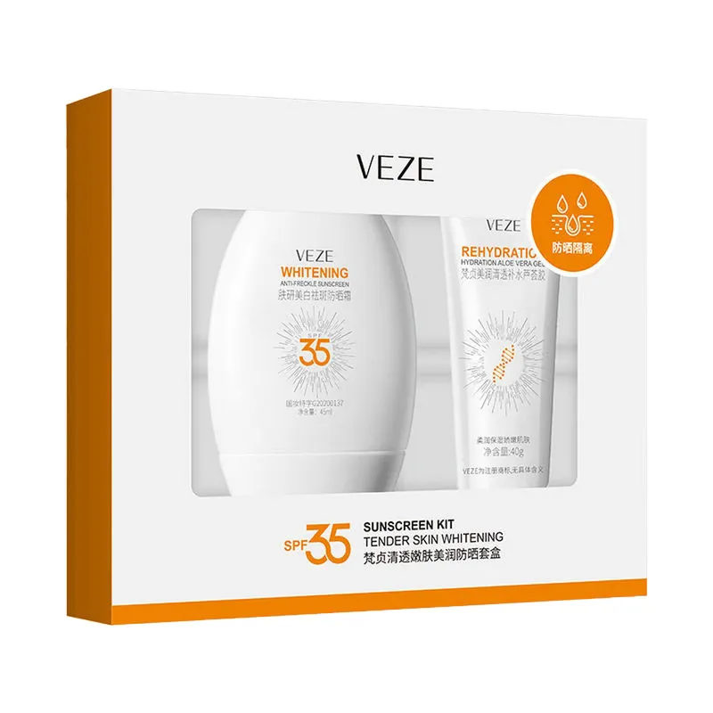 کرم ضد آفتاب بدون رنگ دست و صورت وزه SPF35 مدل الوئه ورا محافظ UVA،UVB مناسب انواع پوست حجم 45 میلیلیتر به همراه ژل ابرسان صورت وزه مدل الوئه ورا مناسب انواع پوست وزن 40 گرم - تصویر 2