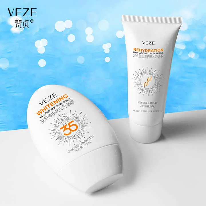 کرم ضد آفتاب بدون رنگ دست و صورت وزه SPF35 مدل الوئه ورا محافظ UVA،UVB مناسب انواع پوست حجم 45 میلیلیتر به همراه ژل ابرسان صورت وزه مدل الوئه ورا مناسب انواع پوست وزن 40 گرم - تصویر 4