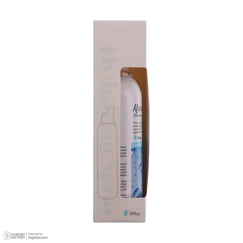 اسپری آبرسان صورت راکوتن مدل Hydrating مناسب برای انواع پوست وزن 200 گرم - تصویر 2