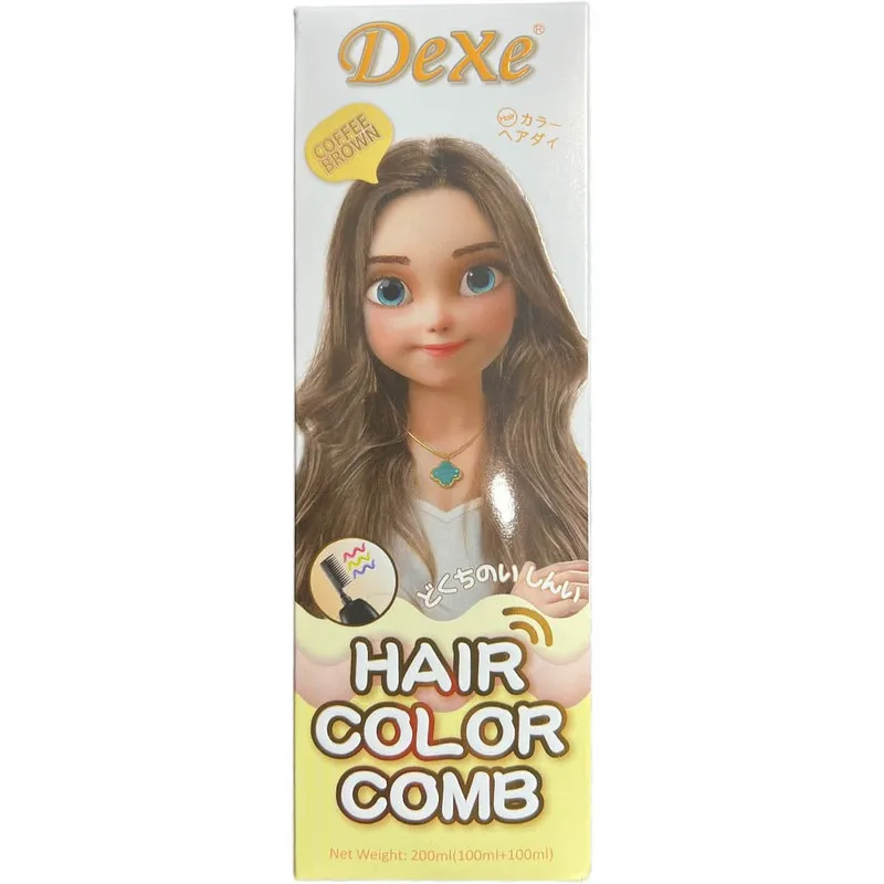 فوم رنگ مو موقت دکسی مدل Comb حجم 200 میلی لیتر رنگ قهوه ای - تصویر 4