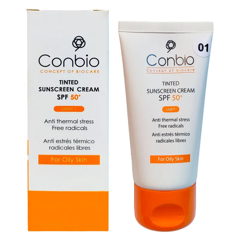 کرم ضد آفتاب رنگی کانبیو SPF 50 مدل L01 محافظ UVA،UVB مناسب برای پوستهای چرب حجم 50 میلیلیتر - تصویر 2