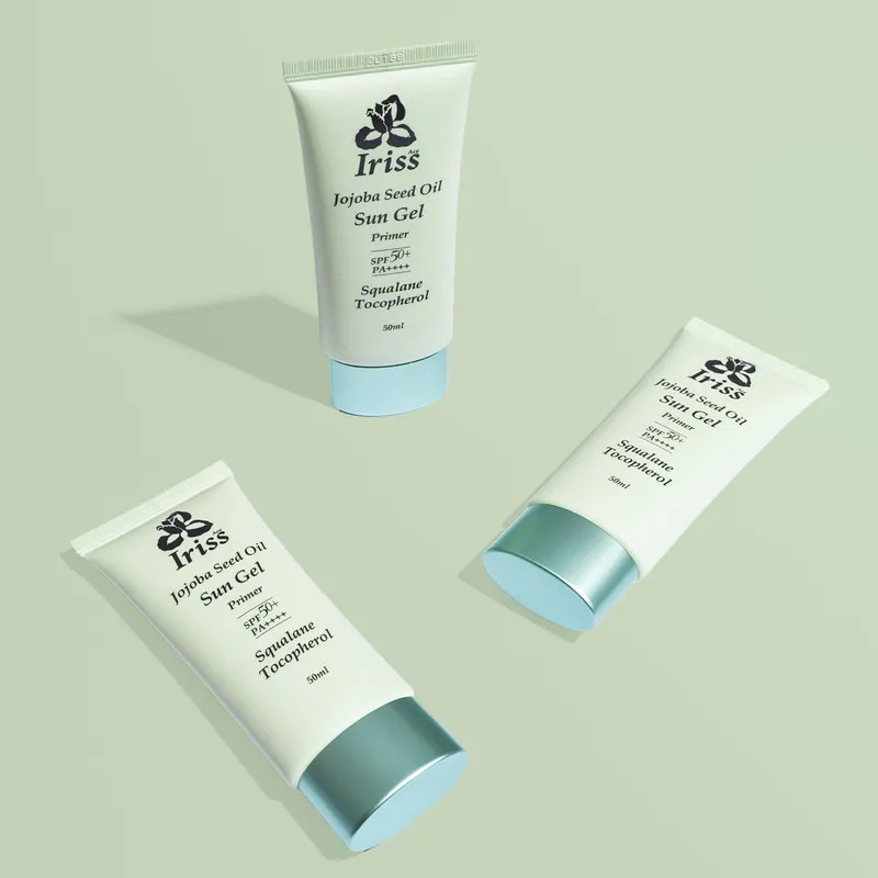 ژل ضد آفتاب بی رنگ صورت آیریس آس SPF 50 مدل JOJOBA SEED OIL محافظ UVA ،UVB و PA++++، ضد حساسیت، ضد چروک و ضد پیری، مناسب برای انواع پوست حجم 50 میلیلیتر - تصویر 2