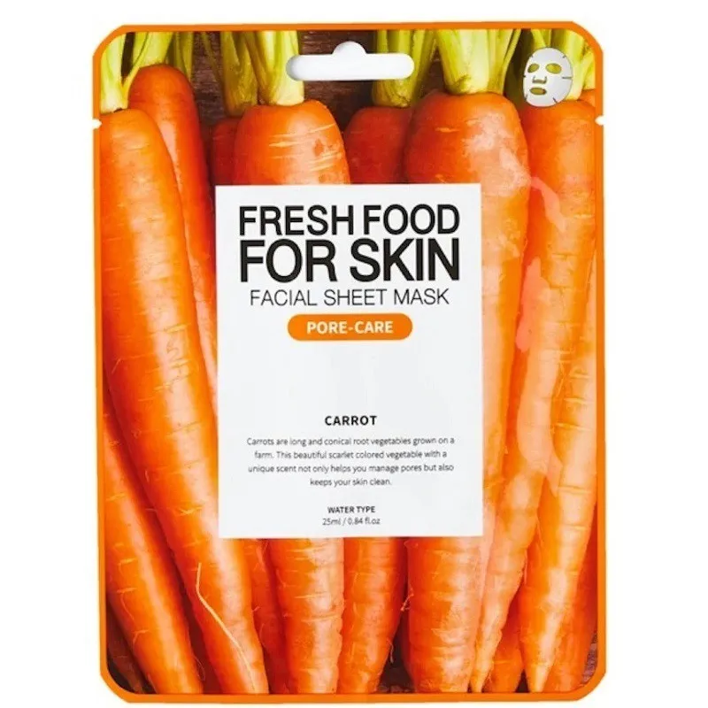 ماسک صورت فارم اسکین مدل CARROT مناسب برای پوست چرب و مختلط حجم 25 میلی لیتر - تصویر 2