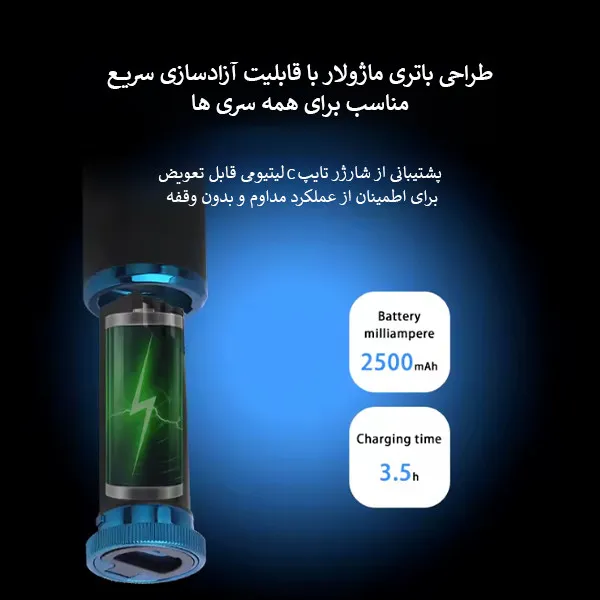 ست ماشین اصلاح موی سر و صورت شارژی کیمی مدل KM-8559 بسته 3 عددی - تصویر 5