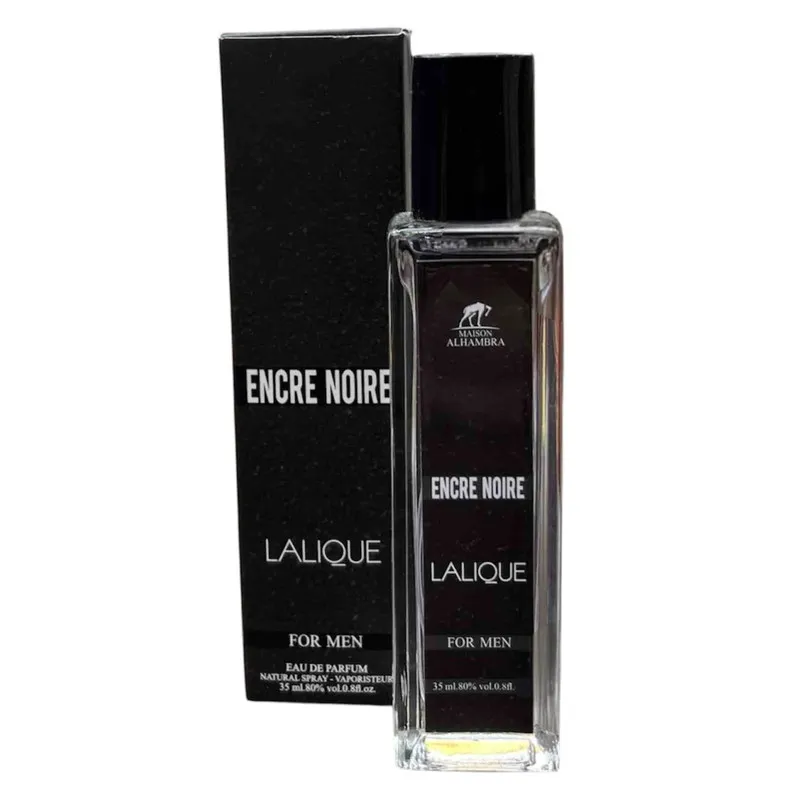عطر جیبی مردانه الحمبرا مدل ENCRE NOIRE با رایحه تند حجم ۳۵ میلی لیتر - تصویر 2