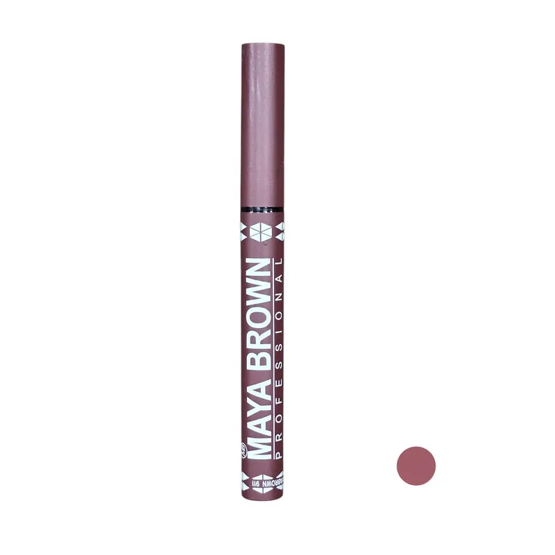 مداد لب مایا براون مدل سیلکی ضد آب شماره 911