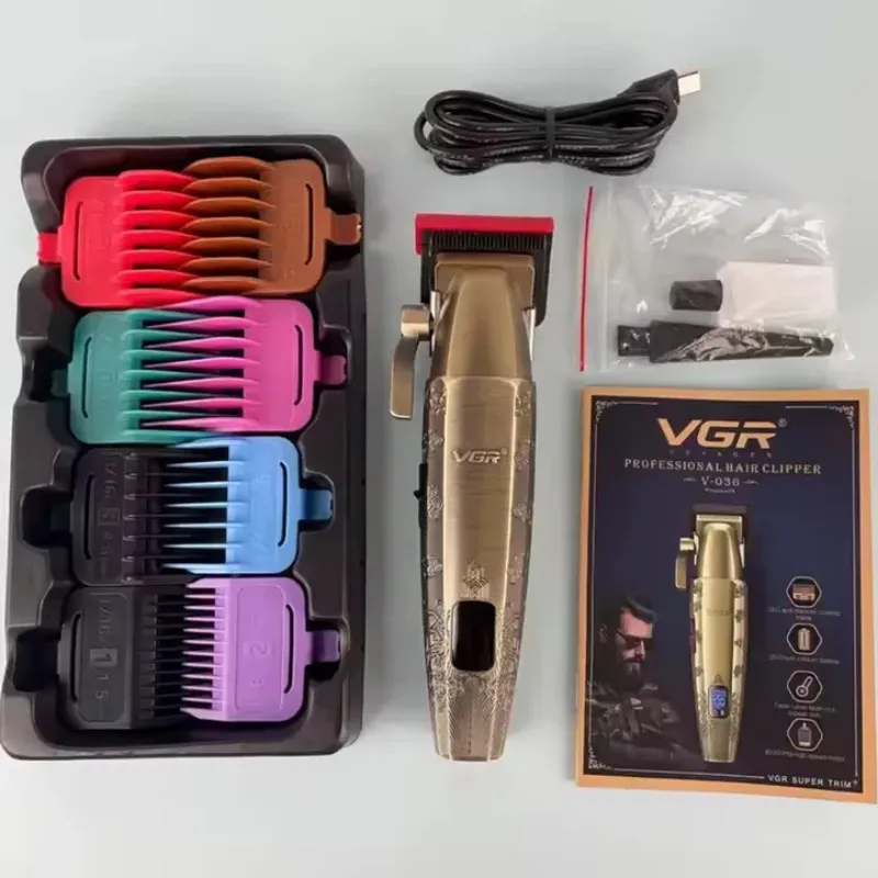 ماشین اصلاح موی سر و صورت شارژی وی جی ار مدل V-036 - تصویر 3