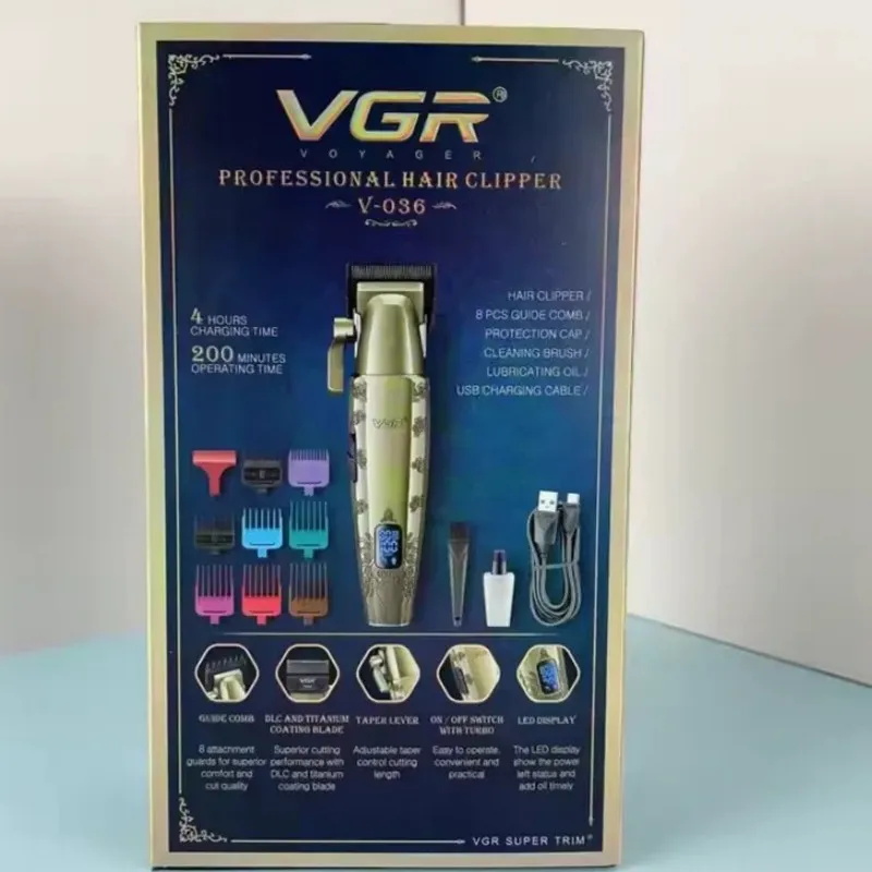 ماشین اصلاح موی سر و صورت شارژی وی جی ار مدل V-036 - تصویر 6